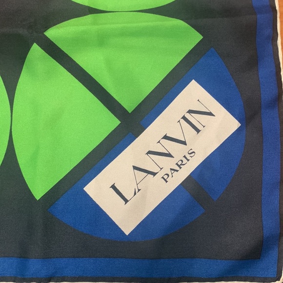 Vintage Lanvin Paris silk scarf - Picture 2 of 3